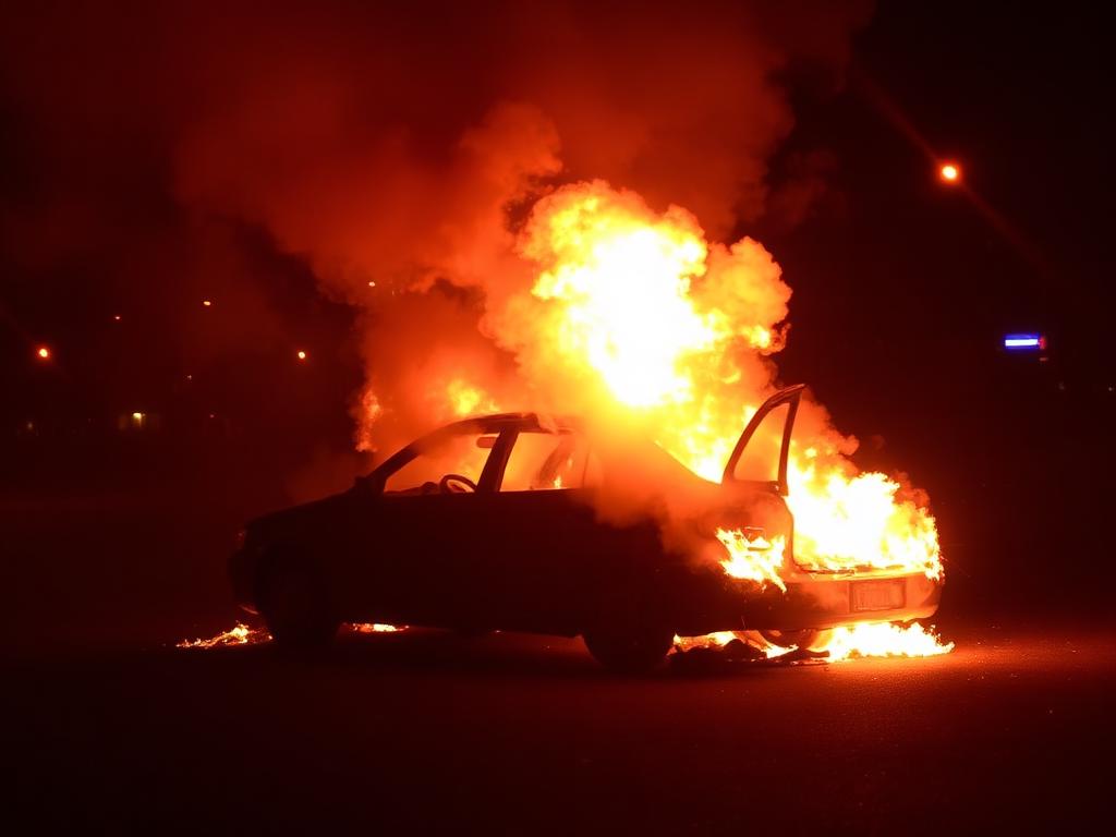 Operacion i bujshëm: dy automjete përfshihen nga flakët, policia kërkon dëshmitarë
